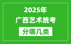 2025年廣西藝術統考類型有哪幾種？