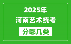 2025年河南藝術統考類型有哪幾種？