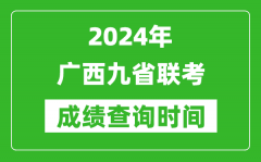 2024年廣西九省聯考成績查詢時間_什么時候公布分數