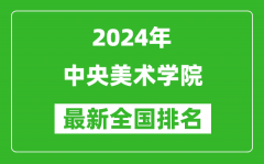 2024年中央美術學院排名全國多少_最新全國排名第幾？