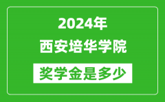 2024年西安培華學院獎學金多少錢_覆蓋率是多少？