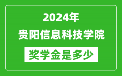 2024年貴陽信息科技學院獎學金多少錢_覆蓋率是多少？