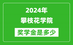 2024年攀枝花學院獎學金多少錢_覆蓋率是多少？