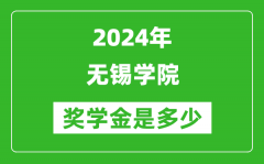 2024年無錫學院獎學金多少錢_覆蓋率是多少？