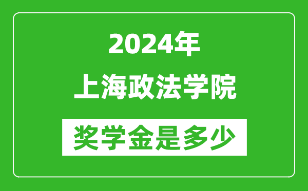 2024年上海政法學院獎學金多少錢,覆蓋率是多少？