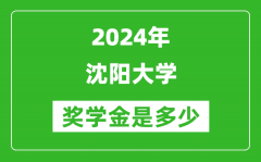 2024年沈陽大學獎學金多少錢_覆蓋率是多少？