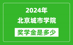 2024年北京城市學院獎學金多少錢_覆蓋率是多少？