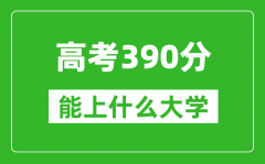 2024年高考文科390分左右能上什么大學_390分可以報考哪些大學？