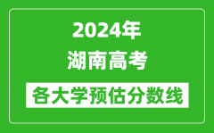 2024湖南高考省內外各大學預估分數線參考（歷年預估位次和分數線）