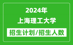 2024年上海理工大學各省招生計劃及各專業招生人數是多少？